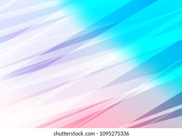 Light Blue, Red vector abstract doodle template. A vague abstract illustration with doodles in Indian style. A completely new template for your business design.