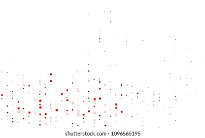 Light Blue, Red vector abstract textured polygonal background. Blurry rectangular design. The pattern with repeating rectangles can be used for background.