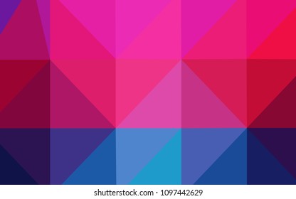 Light Blue, Red vector abstract polygonal background. A completely new color illustration in a  polygonal style. The best triangular design for your business.