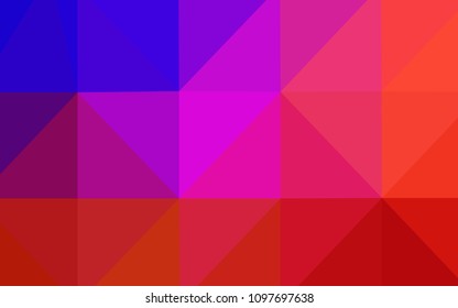 Light Blue, Red vector abstract polygonal pattern. Modern geometrical abstract illustration with gradient. A completely new design for your business.