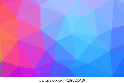 Light Blue, Red vector abstract polygonal background. Colorful illustration in polygonal style with gradient. Template for cell phone's backgrounds.