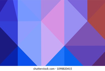 Light Blue, Red vector abstract polygonal background. Colorful illustration in abstract style with gradient. A completely new design for your business.