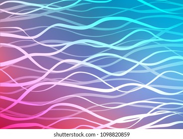 Light Blue, Red vector abstract doodle pattern. A vague abstract illustration with doodles in Indian style. A completely new template for your business design.