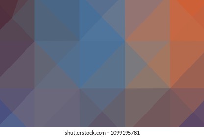 Light Blue, Red vector abstract mosaic background. Polygonal abstract illustration with gradient. Brand-new design for your business.