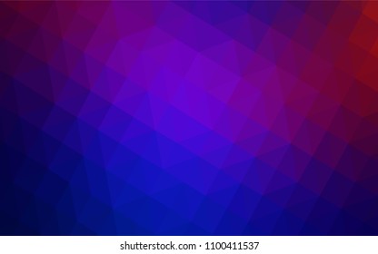 Light Blue, Red vector abstract polygonal pattern. Colorful abstract illustration with triangles. Template for cell phone's backgrounds.