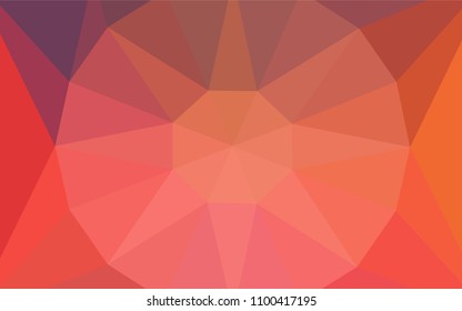 Light Blue, Red vector abstract polygonal background with a gem in a centre. Elegant polygonal illustration with gradient. New template for your brand book.