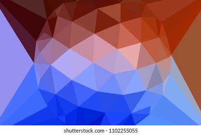 Light Blue, Red vector abstract mosaic background with a diamond. Colorful illustration in a polygonal style. Polygonal design for your web site.