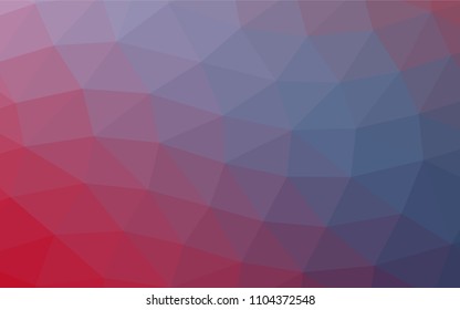 Light Blue, Red vector abstract mosaic pattern. Creative illustration in halftone style with gradient. The polygonal design can be used for your web site.