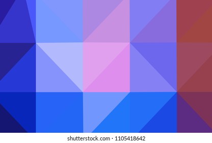 Light Blue, Red vector abstract mosaic backdrop. Colorful abstract illustration with gradient. A new texture for your design.