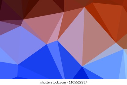 Light Blue, Red vector abstract polygonal template. A sample with polygonal shapes. Brand-new style for your business design.