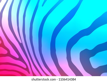 Light Blue, Red vector abstract doodle texture. A vague abstract illustration with doodles in Indian style. Hand painted design for web, leaflet, textile.