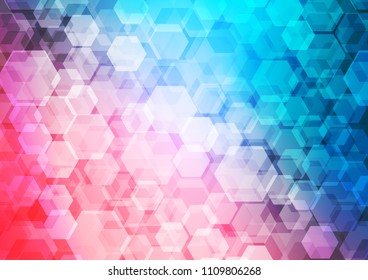 Light Blue, Red vector abstract polygonal background. Creative geometric illustration in Origami style with gradient. A new texture for your design.