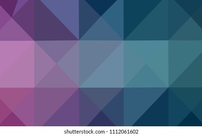 Light Blue, Red vector abstract mosaic backdrop. Polygonal abstract illustration with gradient. That pattern can be used as a part of a brand book.