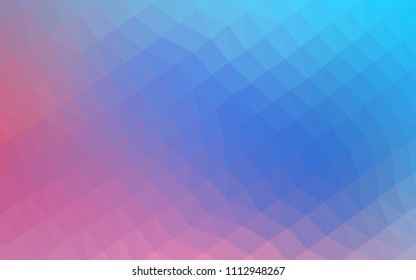 Light Blue, Red vector abstract polygonal texture. An elegant bright illustration with gradient. The completely new template can be used for your brand book.