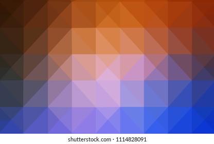 Light Blue, Red vector abstract polygonal background. Creative geometric illustration in Origami style with gradient. The best triangular design for your business.