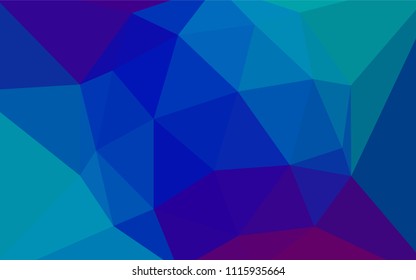 Light Blue, Red vector abstract mosaic backdrop. Creative geometric illustration in Origami style with gradient. Polygonal design for your web site.