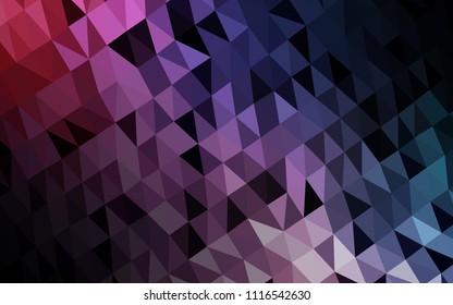 Light Blue, Red vector abstract  low poly mosaic background. Shining colored illustration in a Brand new style. A completely new design for your business.