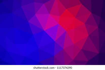 Light Blue, Red vector abstract polygonal template. A sample with polygonal shapes. Best triangular design for your business.