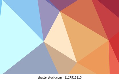 Light Blue, Red vector abstract polygonal background. Polygonal abstract illustration with gradient. Template for cell phone's backgrounds.