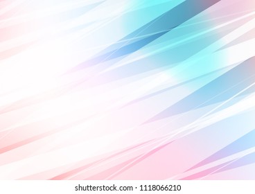 Light Blue, Red vector abstract doodle background. Geometric doodle illustration in Origami style with gradient. The completely new template can be used for your brand book.