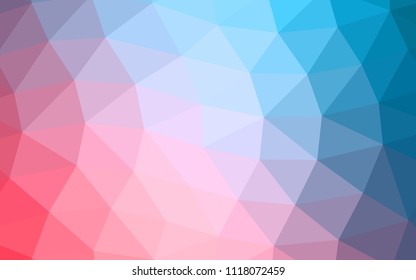Light Blue, Red vector abstract mosaic abstract mosaic. Colorful illustration in abstract style with gradient. The elegant pattern can be used as part of a brand book.