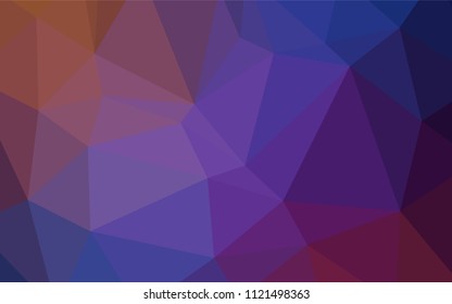 Light Blue, Red vector abstract mosaic pattern. Creative geometric illustration in Origami style with gradient. Textured pattern can be used for background.