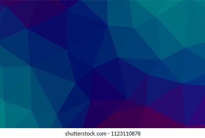 Light Blue, Red vector abstract mosaic pattern. Glitter abstract illustration with an elegant triangles. Template for cell phone's backgrounds.