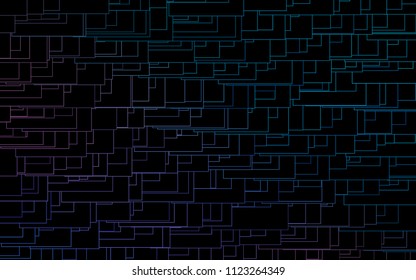 Light Blue, Red vector abstract textured polygonal background. Blurry rectangular design. The pattern with repeating rectangles can be used for background.