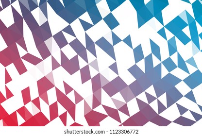 Light Blue, Red vector abstract mosaic pattern. Creative illustration in halftone style with gradient. The elegant pattern can be used as part of a brand book.