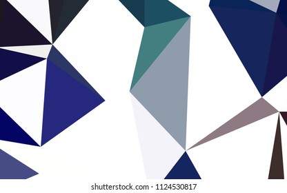 Light Blue, Red vector abstract polygonal pattern. Shining polygonal illustration, which consist of triangles. Polygonal design for your web site.