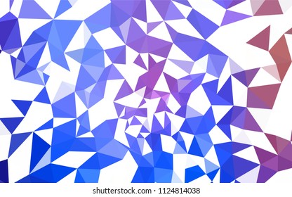 Light Blue, Red vector abstract polygonal template. Polygonal abstract illustration with gradient. Brand new style for your business design.