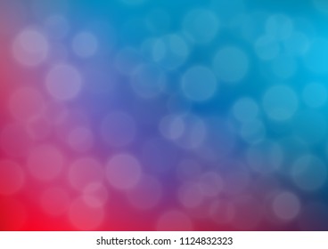 Light Blue, Red vector abstract template. A completely new color illustration in a bokeh style. A new texture for your design.