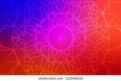 Light Blue, Red vector abstract doodle template. Childish elegant natural pattern with gradient. The template can be used as a background for cell phones.