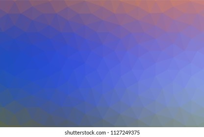 Light Blue, Red vector abstract polygonal pattern. Creative illustration in halftone style with triangles. Pattern for a brand book's backdrop.