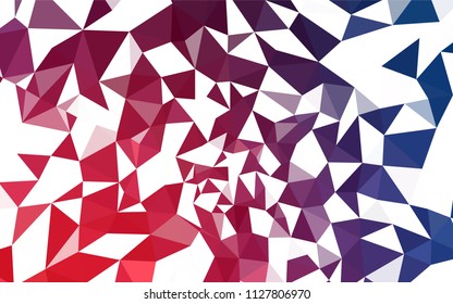Light Blue, Red vector abstract mosaic background. Glitter abstract illustration with an elegant triangles. Textured pattern for your backgrounds.