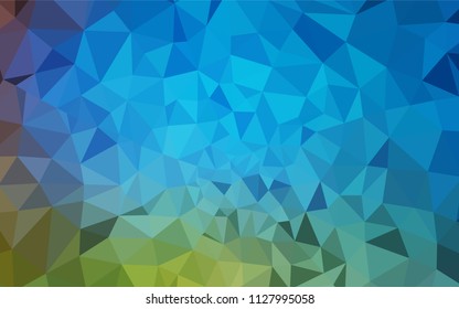 Light Blue, Red vector abstract mosaic background. Modern abstract illustration with triangles. Polygonal design for your web site.