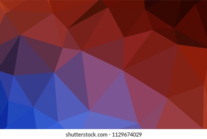 Light Blue, Red vector abstract polygonal pattern. Creative geometric illustration in Origami style with gradient. Polygonal design for your web site.