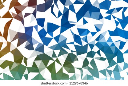 Light Blue, Red vector abstract mosaic background. Modern abstract illustration with triangles. A completely new design for your leaflet.