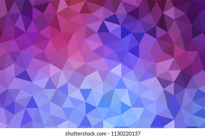 Light Blue, Red vector abstract polygonal background. Shining colorful illustration with triangles. Completely new template for your banner.