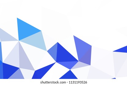 Light Blue, Red vector abstract mosaic backdrop. Colorful illustration in abstract style with triangles. Completely new template for your banner.