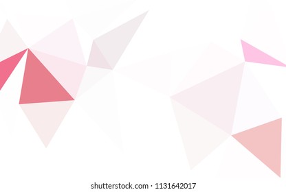 Light Blue, Red vector abstract mosaic pattern. Shining colorful illustration with triangles. Triangular pattern for your design.