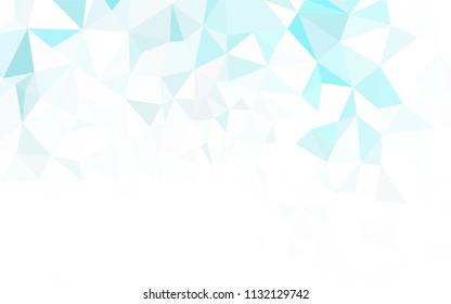 Light Blue, Red vector abstract mosaic backdrop. Elegant bright polygonal illustration with gradient. Textured pattern for your backgrounds.