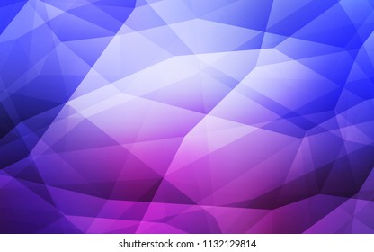 Light Blue, Red vector abstract polygonal template. A sample with polygonal shapes. Template for cell phone's backgrounds.