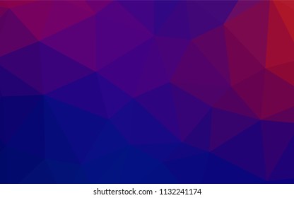 Light Blue, Red vector abstract mosaic background. Colorful illustration in polygonal style with gradient. Template for cell phone's backgrounds.