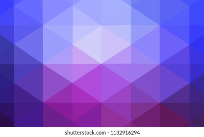 Light Blue, Red vector abstract mosaic backdrop. Creative illustration in halftone style with gradient. A new texture for your design.