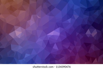 Light Blue, Red vector abstract polygonal pattern. Modern abstract illustration with triangles. Best triangular design for your business.