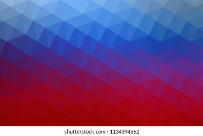 Light Blue, Red vector abstract polygonal pattern. Modern abstract illustration with triangles. A completely new design for your leaflet.