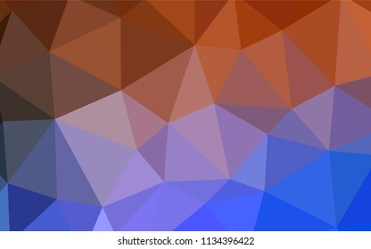 Light Blue, Red vector abstract polygonal template. A sample with polygonal shapes. A new texture for your web site.