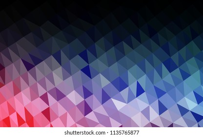 Light Blue, Red vector abstract polygonal layout. Colorful illustration in abstract style with gradient. A completely new design for your business.