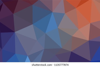 Light Blue, Red vector abstract mosaic backdrop. A completely new color illustration in a polygonal style. Brand new design for your business.
